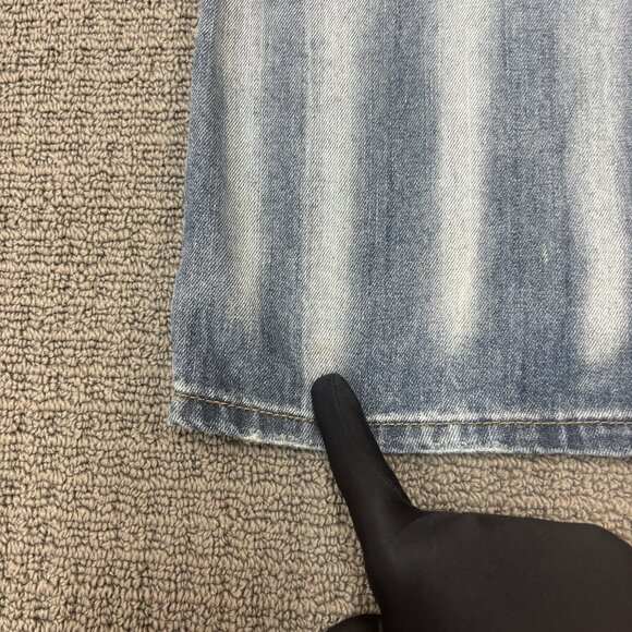 Ecko Unltd Jeans 40X31 Relaxed Fit Straight Leg Mid Rise Distressed Stone Wash - Picture 13 of 16